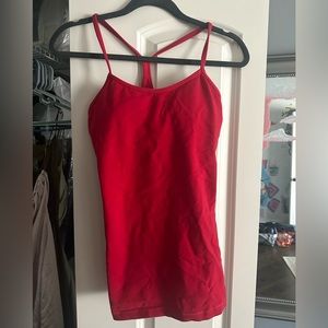 Lululemon Red Power Y Tank